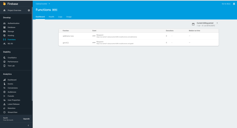 Firebase functions