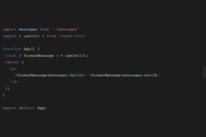 Internationalize your React App with React Intl